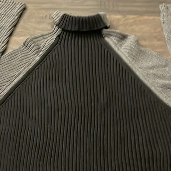 Wills & Co. Vintage Made in USA Turtleneck Sweater Shirt black gray Men’s XL